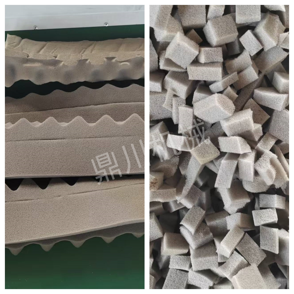 海綿切粒效果對比