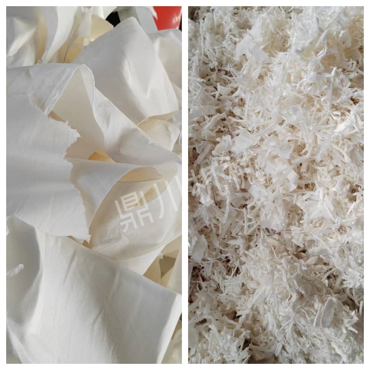 腈綸切斷效果對比