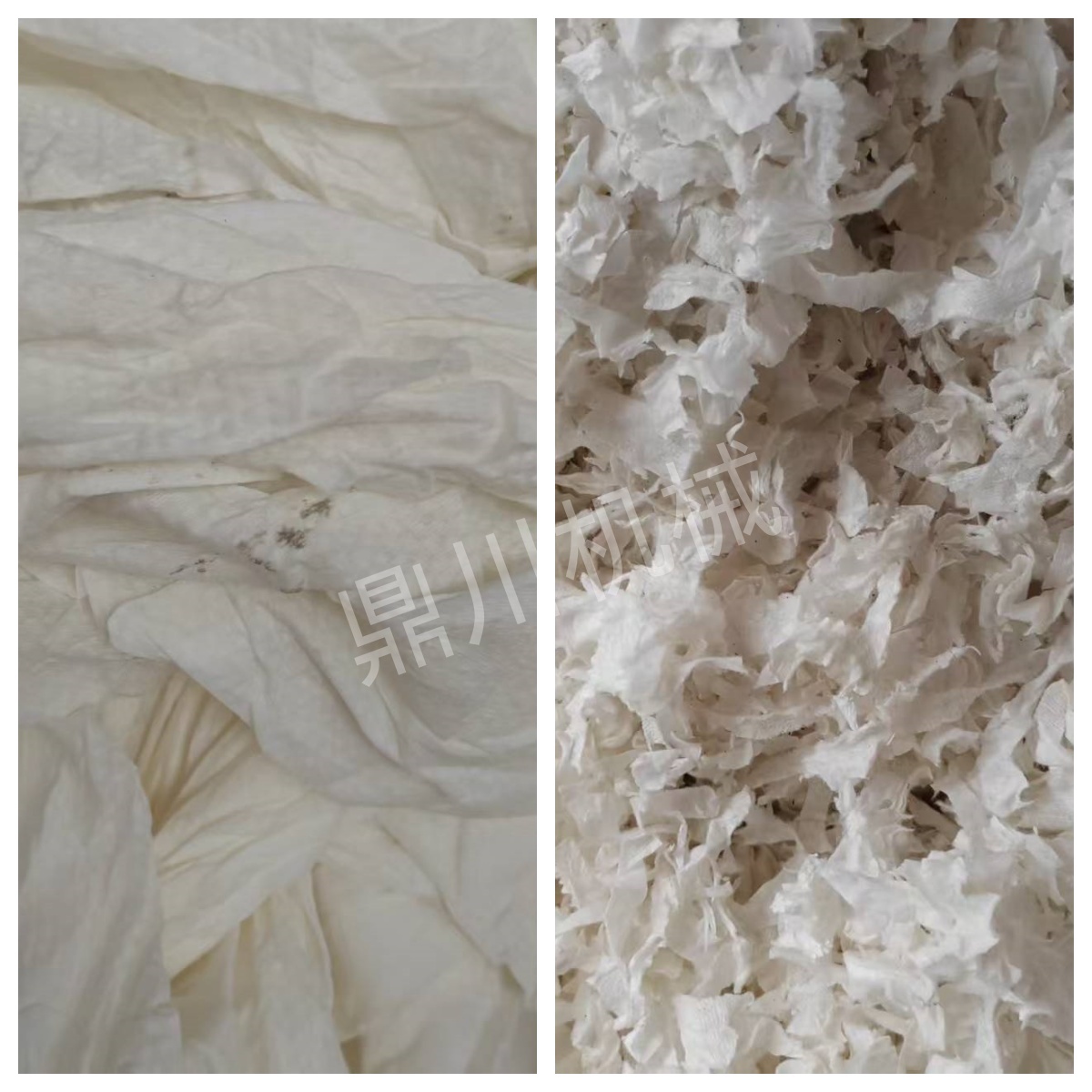 腈綸切斷效果對比